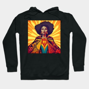 African Queen, Afro Superhero, Female Warrior, Black History Hoodie